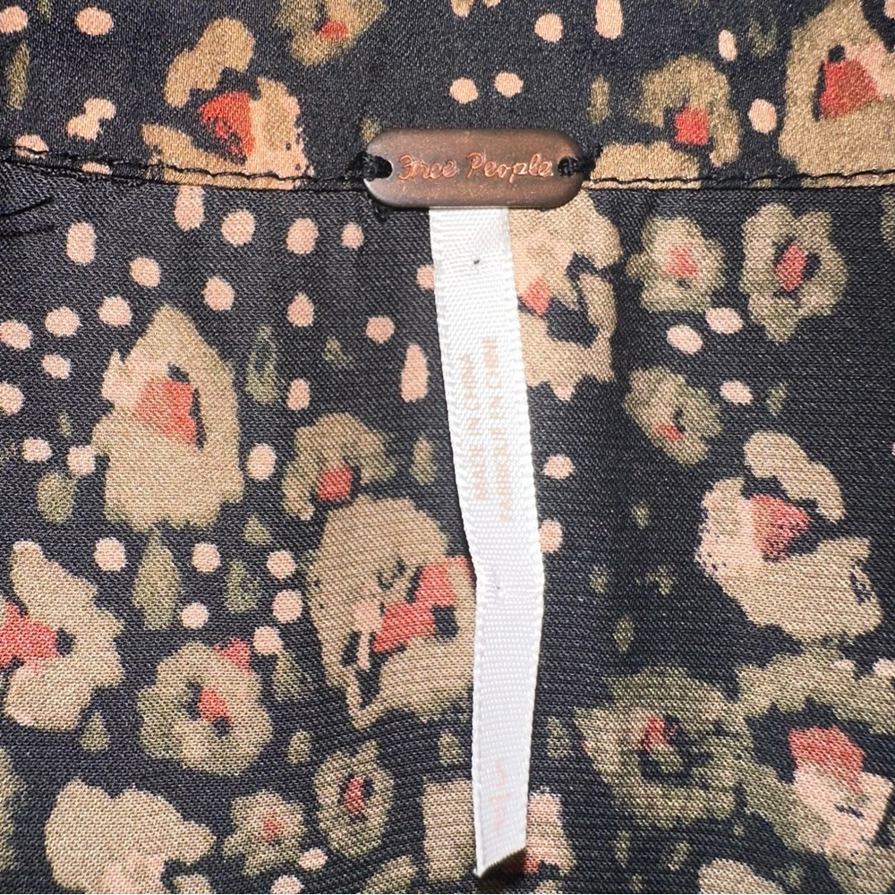 Free People Black Floral Blouse - Picture 12 of 12